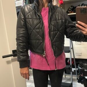 Blank NYC faux leather motorcycle jacket